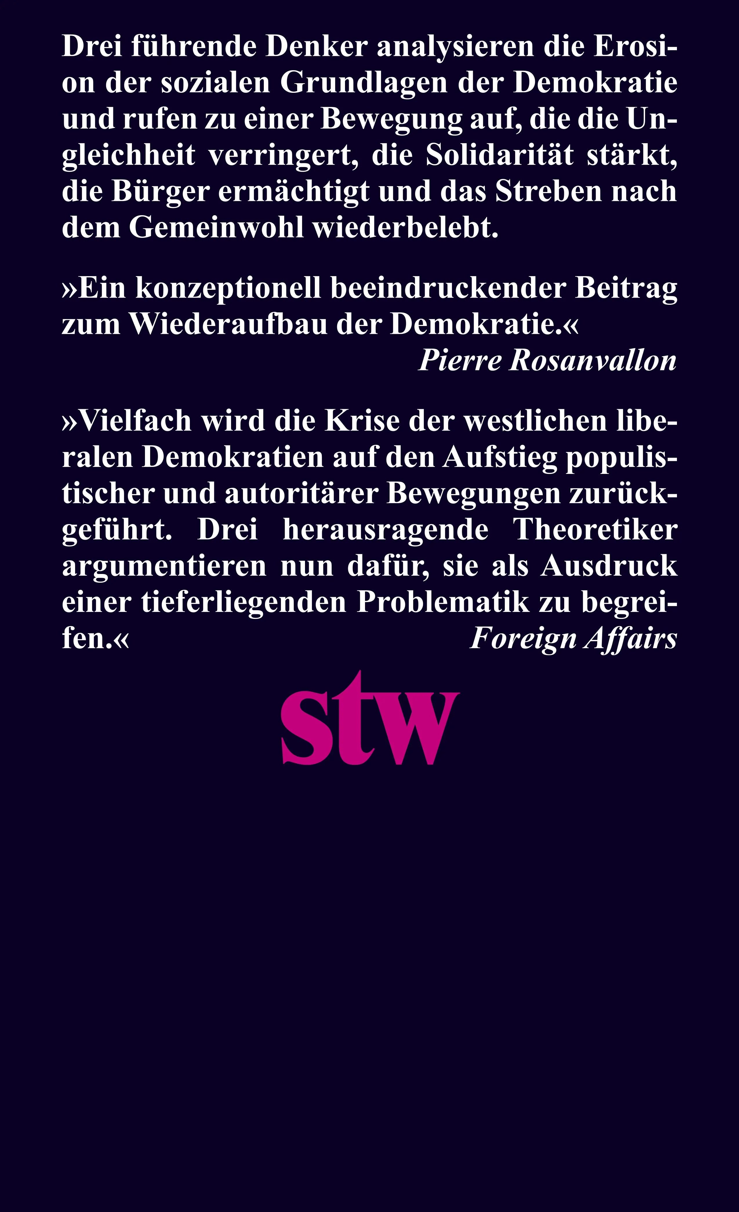 Buchrückseite von 'Zerfallserscheinungen der Demokratie' mit Klappentext - Taschenbuch