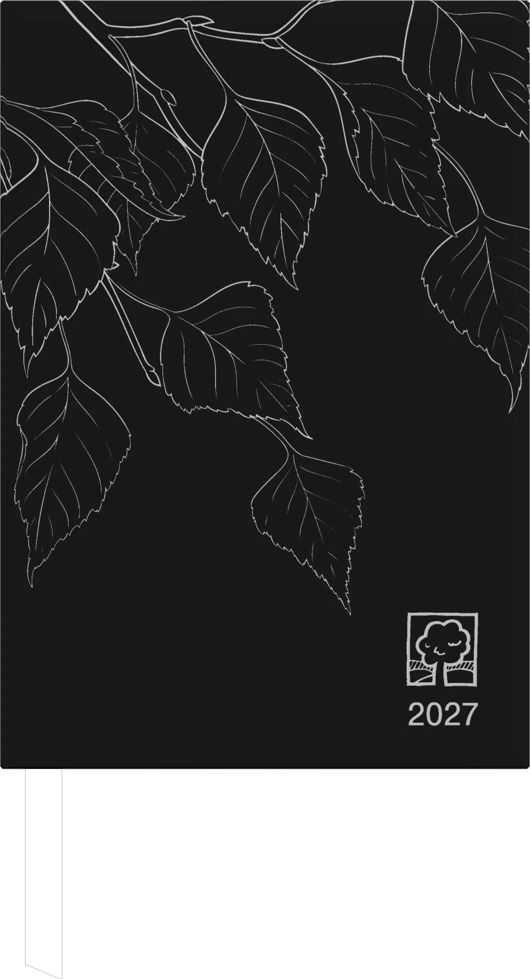 Buchkalender: ZETTLER Buchkalender 1T/1S anthrazit Blauer Engel* 2027