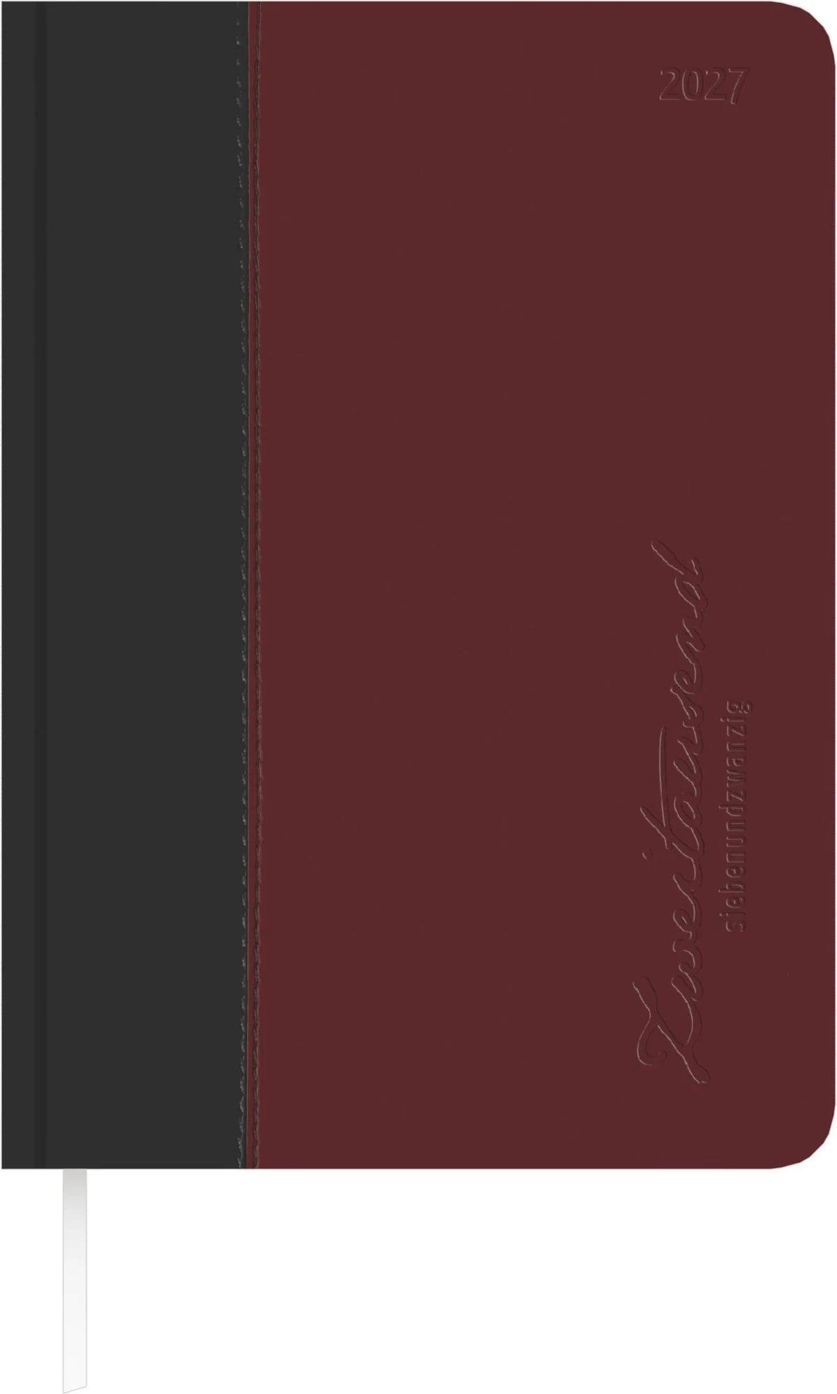 Buchkalender: ZETTLER Buchkalender Premium Fire schwarz-rot A5 2027