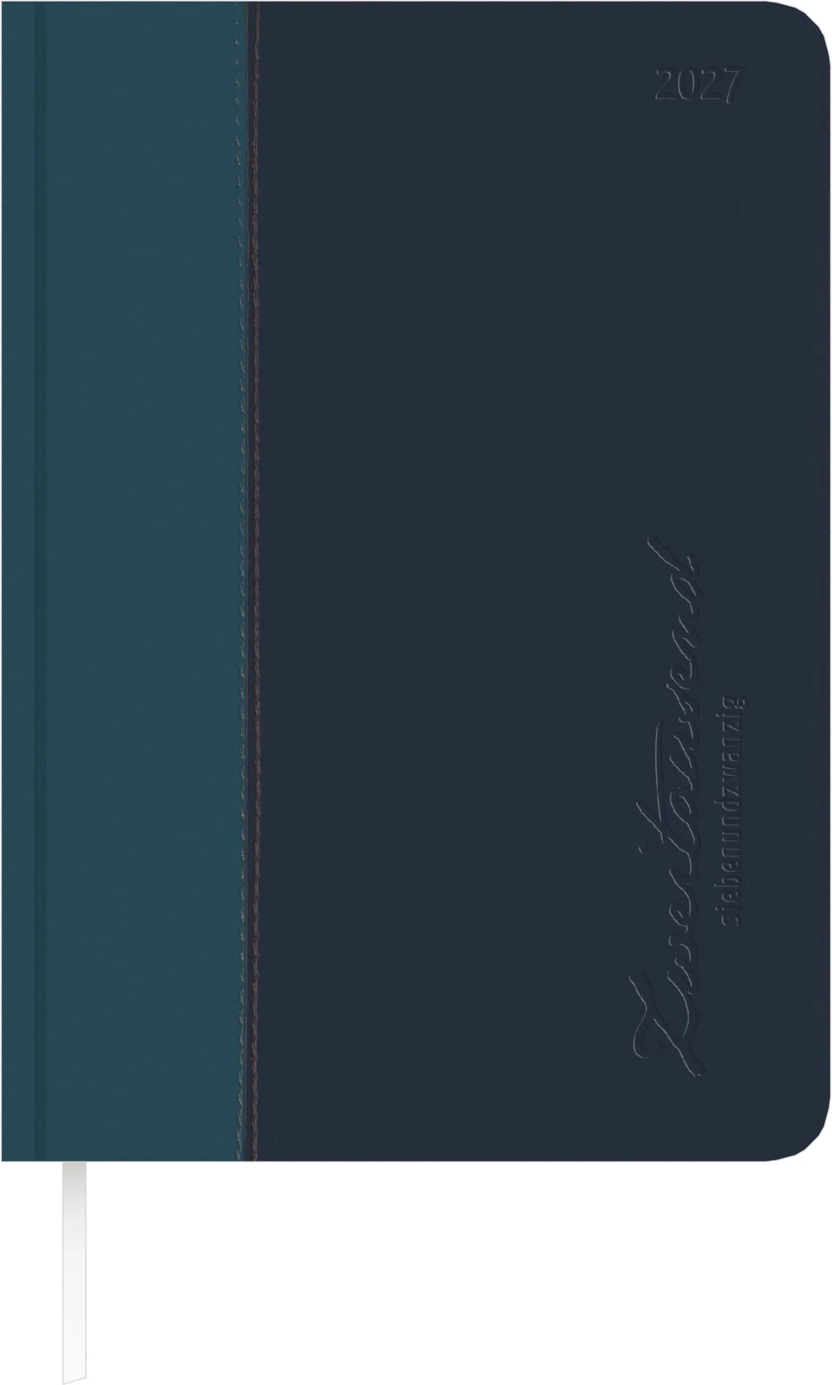 Buchkalender: ZETTLER Buchkalender Premium Water türkis-blau A5 2027
