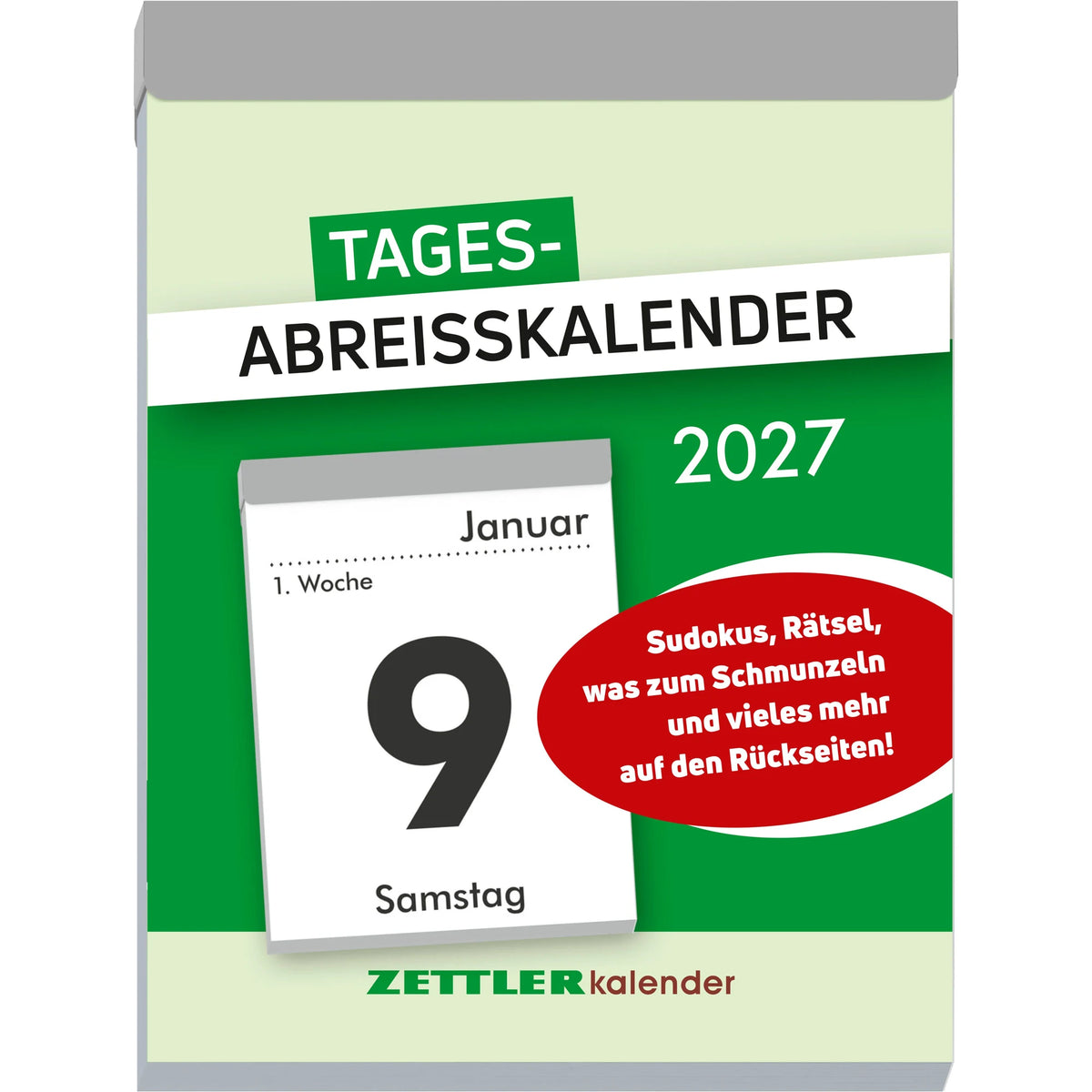 Taschenkalender: ZETTLER Tagesabreißkalender XL 2027