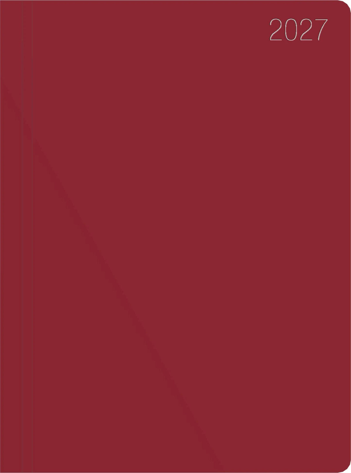 Taschenkalender: ZETTLER Taschenkalender 1T/1S bordeaux 2027