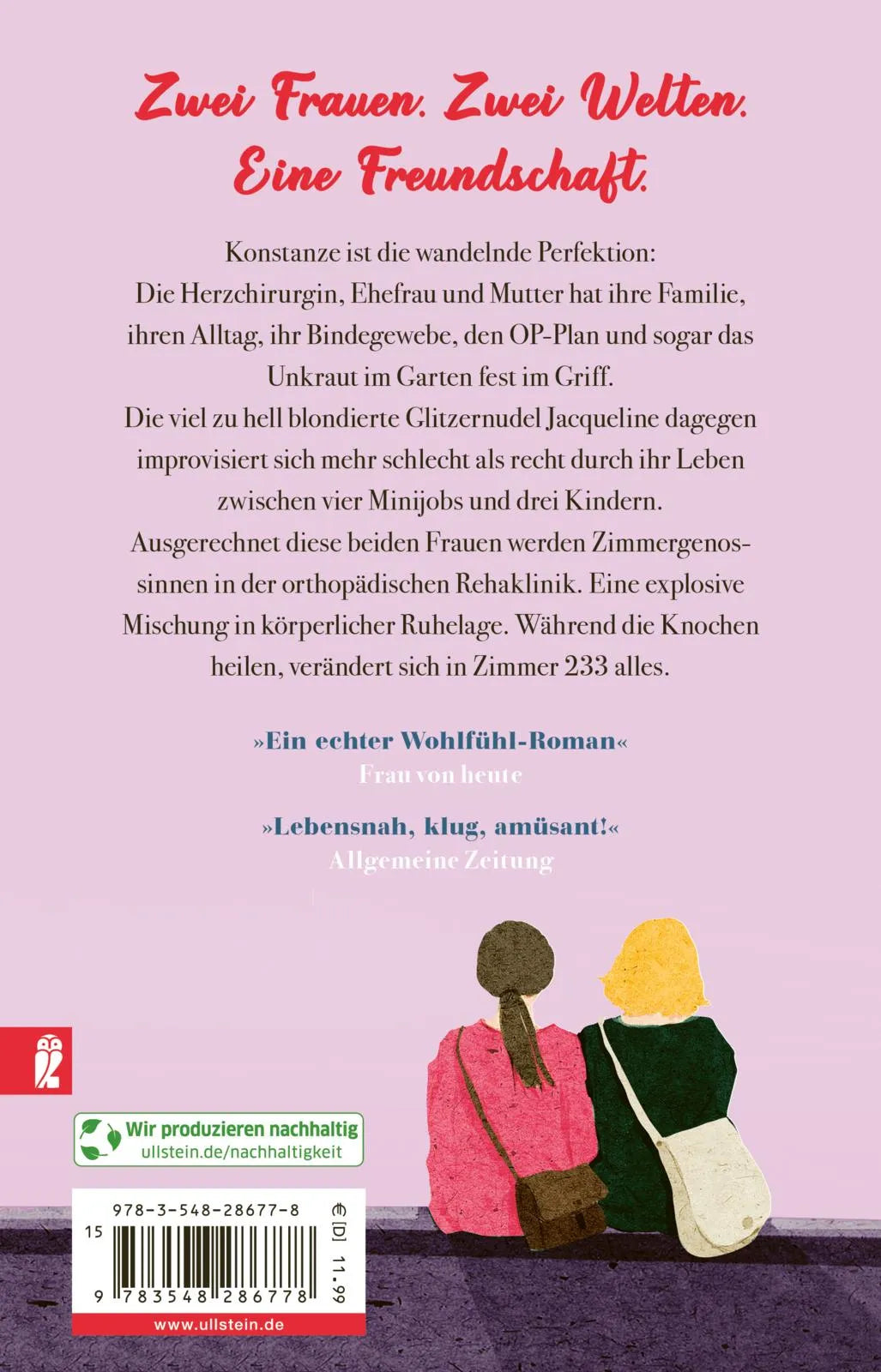 Buchrückseite von 'Ziemlich beste Freundinnen' mit Klappentext - Taschenbuch