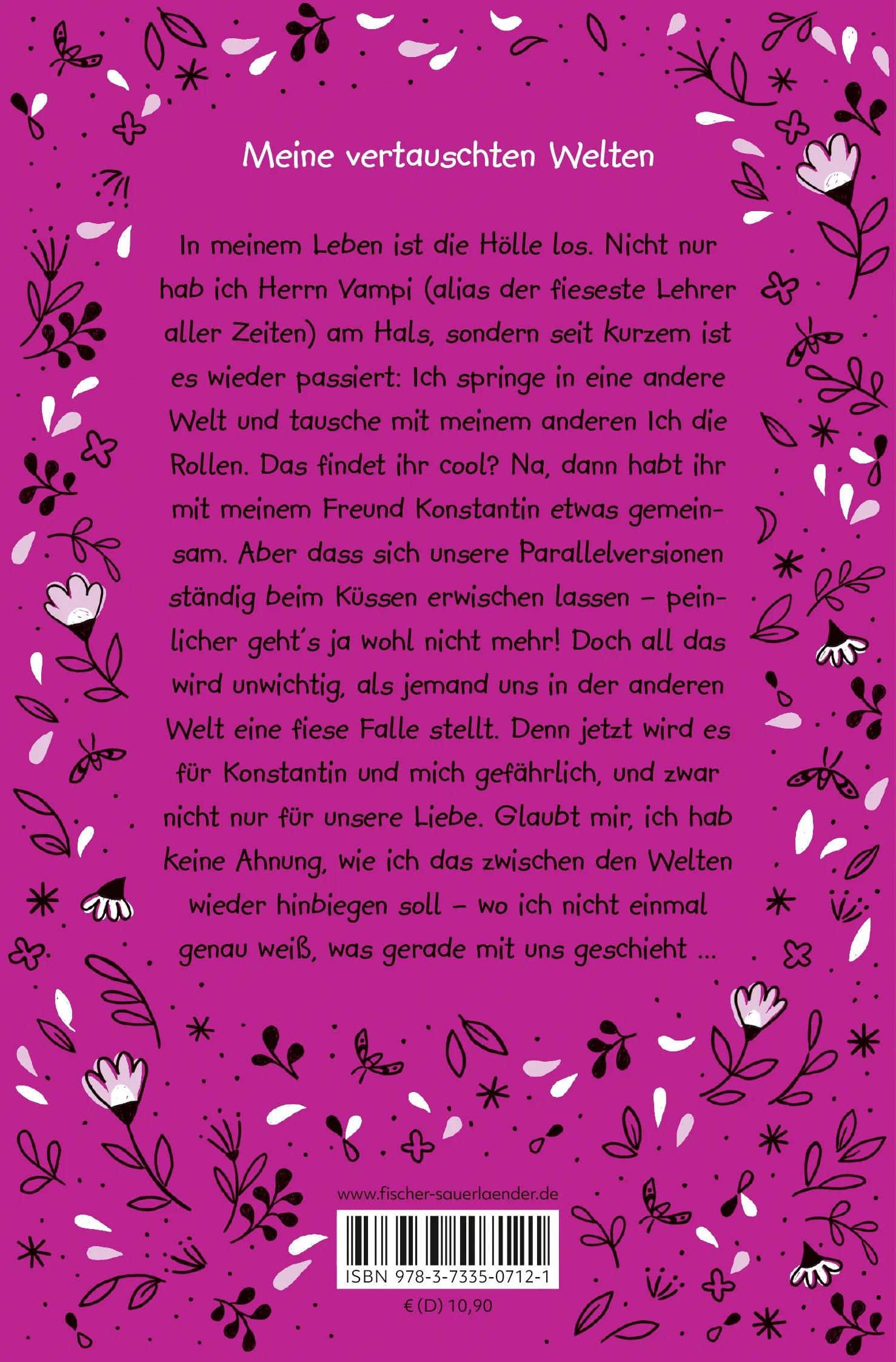 Buchrückseite von 'Zimt – Auf den ersten Sprung verliebt' mit Klappentext - Taschenbuch