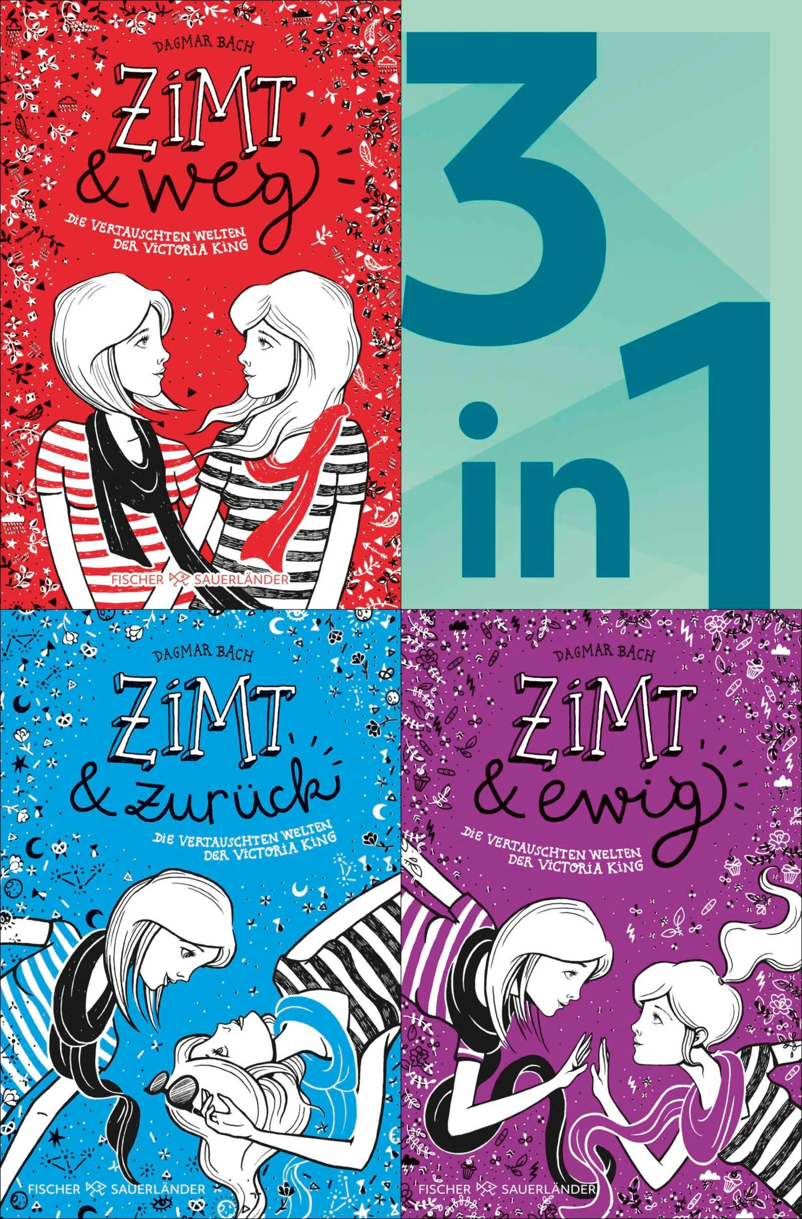 Cover: Zimt Staffel I Band 1-3 in einem Bundle: Zimt und weg / Zimt und zurück / Zimt und ewig (E-Book) von Dagmar Bach