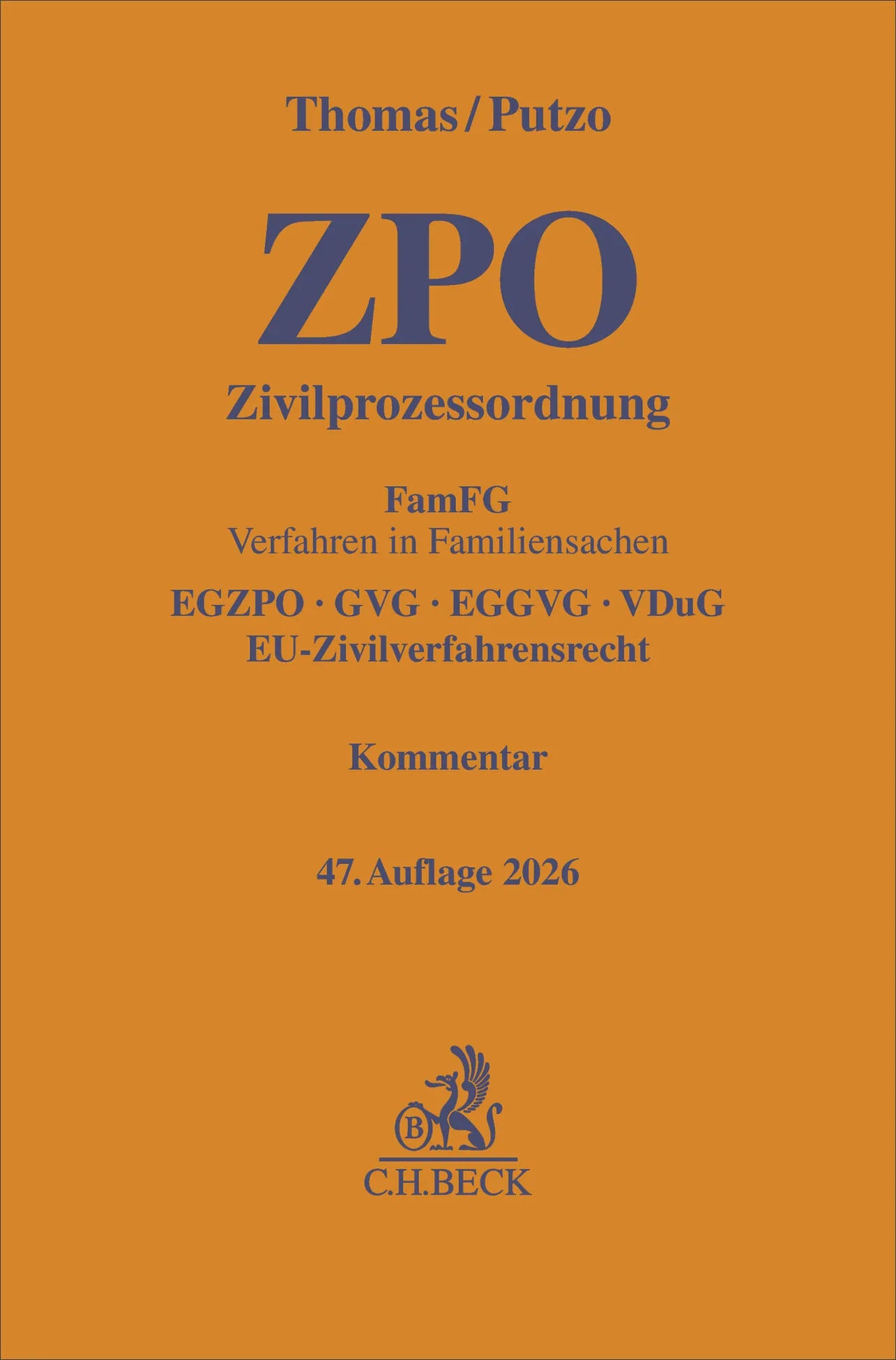 Cover: Zivilprozessordnung. ZPO (Hardcover) von Heinz Thomas