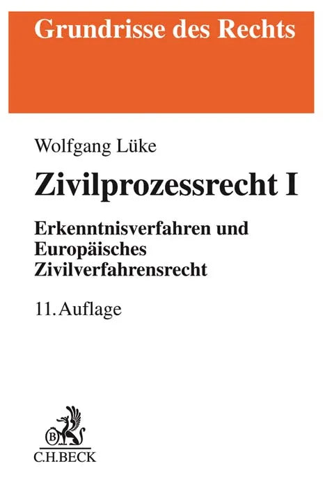 Buchcover von 'Zivilprozessrecht I' - Taschenbuch von Peter Arens