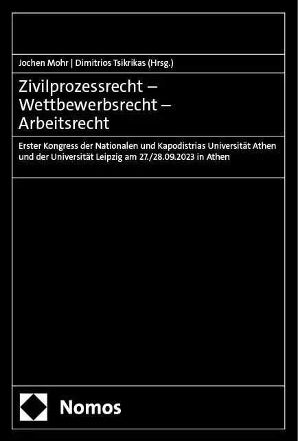 Cover: Zivilprozessrecht – Wettbewerbsrecht – Arbeitsrecht (E-Book)