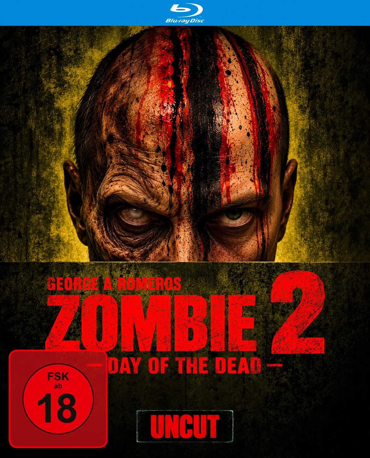 Blu-ray-Cover: Zombie 2 - Day of the Dead. Regie: George A. Romero