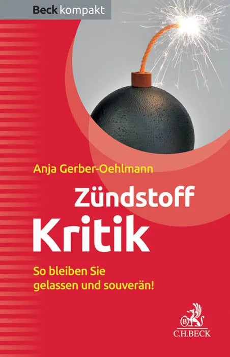 Buchcover von 'Zündstoff Kritik' - Taschenbuch von Anja Gerber-Oehlmann