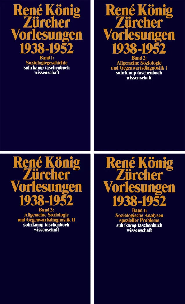 Cover: Zürcher Vorlesungen (Buch) von René König