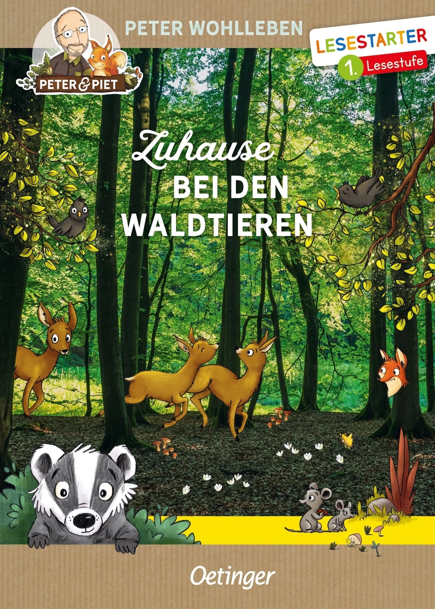 Buchcover von 'Zuhause bei den Waldtieren' - Gebundene Ausgabe von Peter Wohlleben