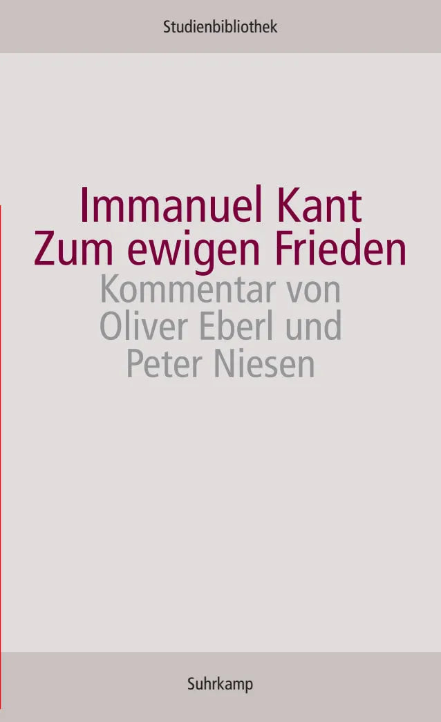 Buchcover von 'Zum ewigen Frieden' - Taschenbuch von Immanuel Kant
