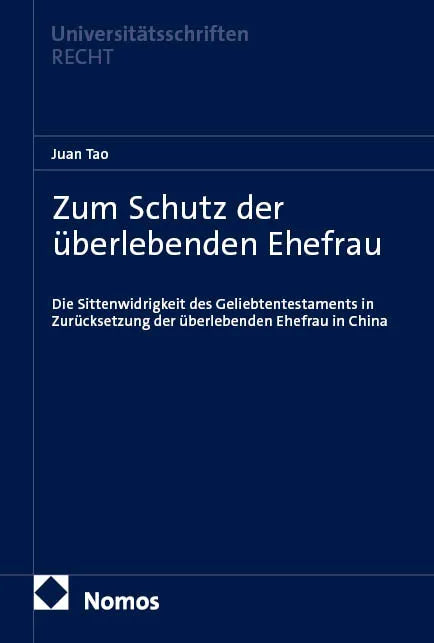 Cover: Zum Schutz der überlebenden Ehefrau (E-Book) von Juan Tao