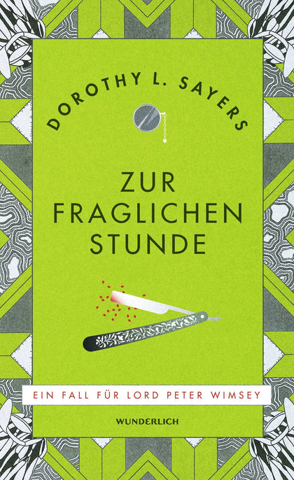 Buchcover von 'Zur fraglichen Stunde' - Gebundene Ausgabe von Dorothy L. Sayers