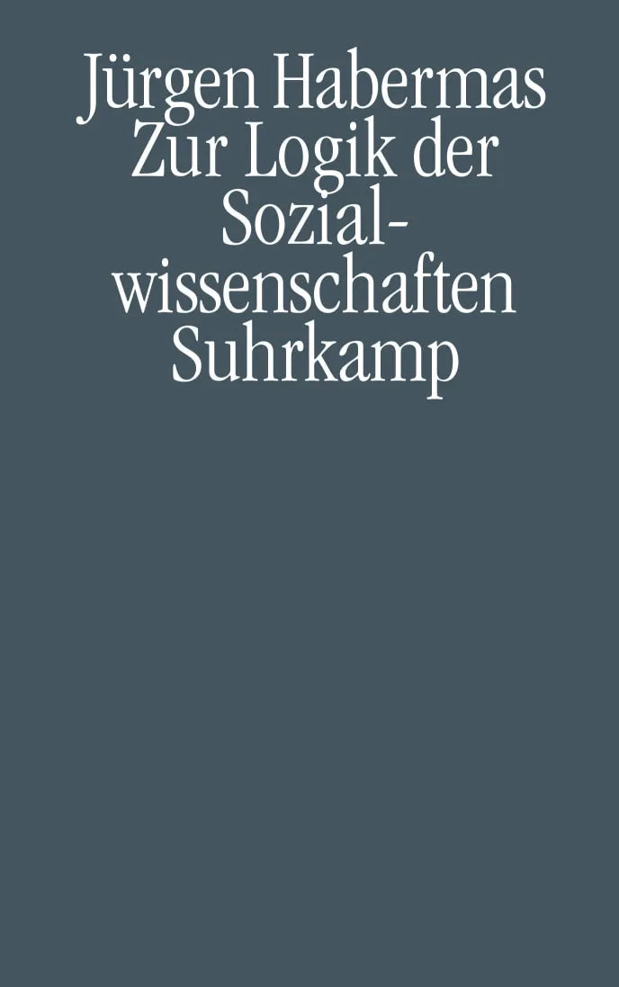 Cover: Zur Logik der Sozialwissenschaften (Hardcover) von Jürgen Habermas