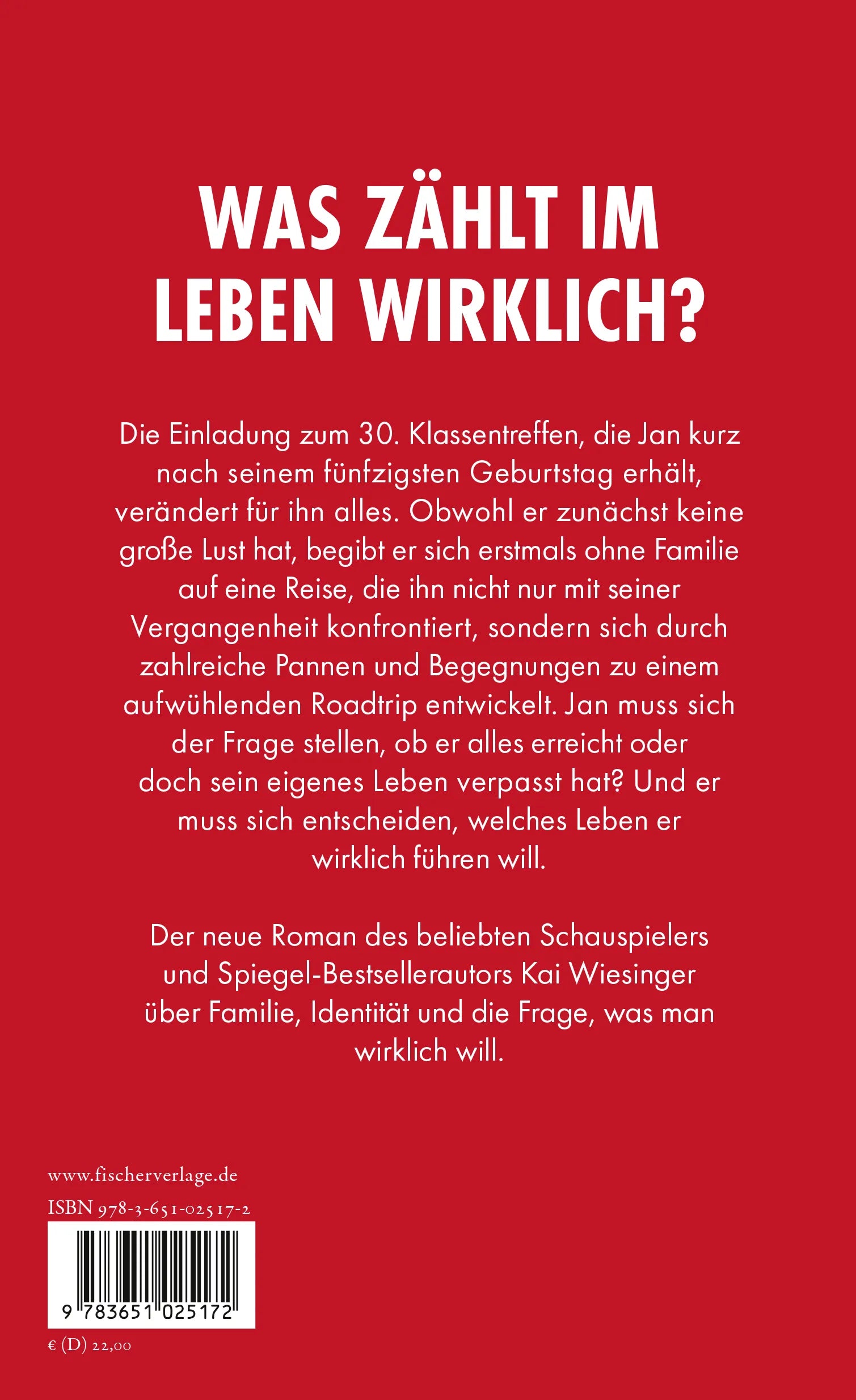 Buchrückseite von 'Zurück zu ihr' mit Klappentext - Gebundene Ausgabe