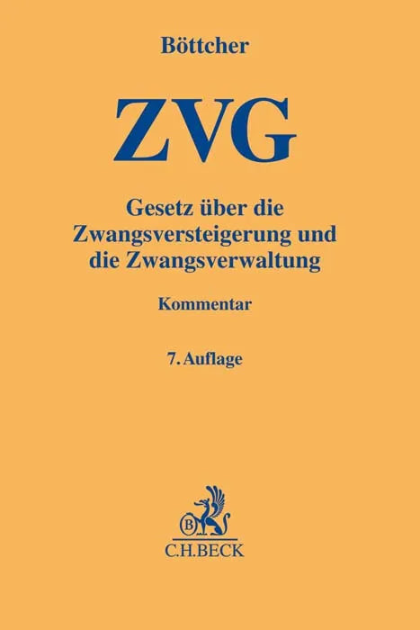 Buchcover von 'ZVG' - Gebundene Ausgabe von Roland Böttcher