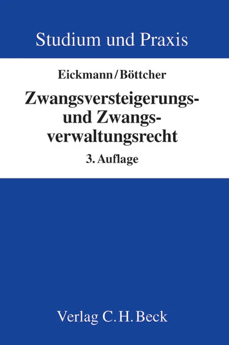 Buchcover von 'Zwangsversteigerungs- und Zwangsverwaltungsrecht' - Taschenbuch von Dieter Eickmann