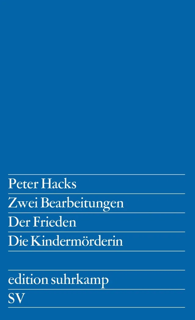 Buchcover von 'Zwei Bearbeitungen' - Taschenbuch von Peter Hacks