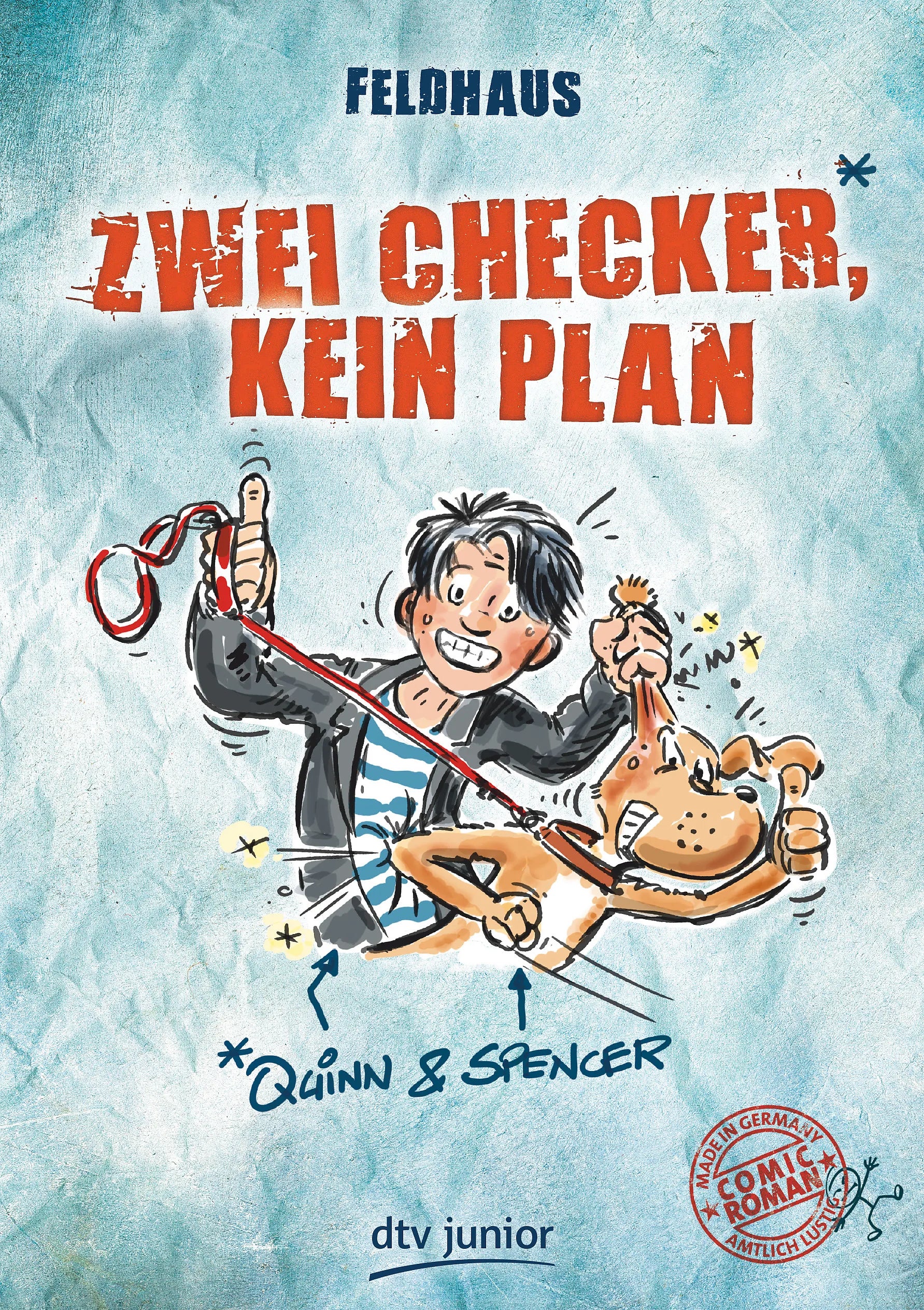 Buchcover von 'Zwei Checker, kein Plan Quinn & Spencer' - Taschenbuch von Hans-Jürgen Feldhaus