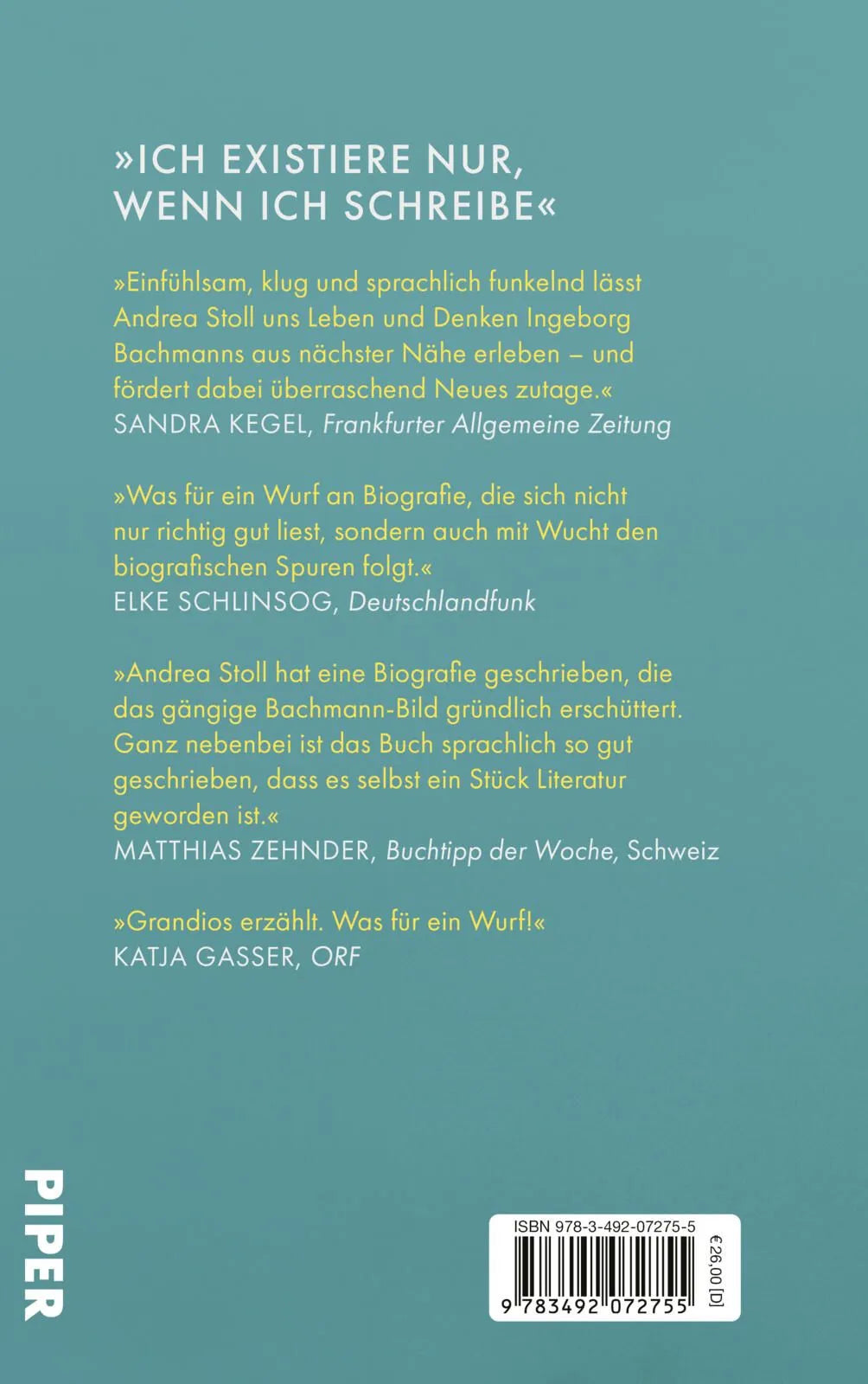 Rückseite: »Zwei Menschen sind in mir« (Hardcover)