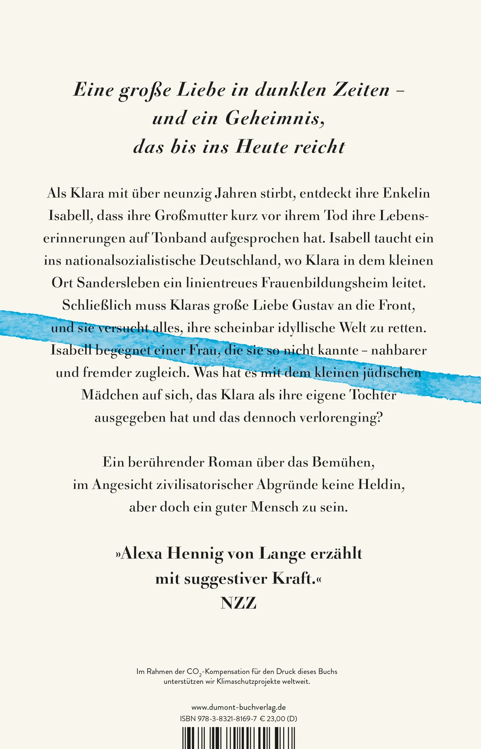 BuchrÃ¼ckseite von 'Zwischen den Sommern' mit Klappentext - Gebundene Ausgabe